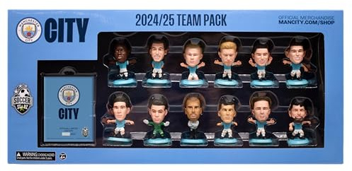 SoccerStarz - Man City Team Pack 12 Figuren (Version 2024/25 Version Classic Kit)