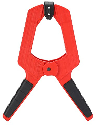Heavy Duty Engineering Plastic Spring Clamp, Red with Large Clamping Force, Scratch Resistance, Woodworking, Fabric Fixing, Handicrafts (4 Inches 20W)