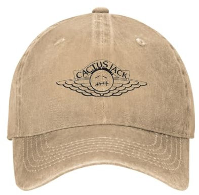 AIOGCAEX Casquette de Baseball Astroworld Cactus-Jack Hiphop s Unisexe en détresse lavé Casquette de Soleil en Plein air Running Golf Caps Chapeau Cadeaux de Vacances