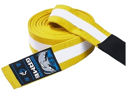 Ground Game BJJ Gürtel Kinder | Brazilian Jiu-Jitsu Belt 195-250 cm | Kampfsport Gürtel Martial Arts