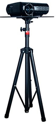 Extendable Projector Projector Tripod Bracket Universal Vertical Tripod Lifting and Retracting Projector Stand Pan Tilt Base Foldable with Tray Support Projector Wall Mount(One Color-65-115cm