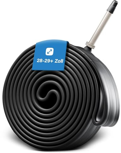 FISCHER Fahrradschlauch 2.35-3.00, SV schwarz 28/29 Zoll, 60/75-622