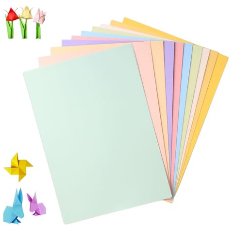 60 Blatt Tonkarton 10 Farben Bastelkarton A4 Bastelpapier