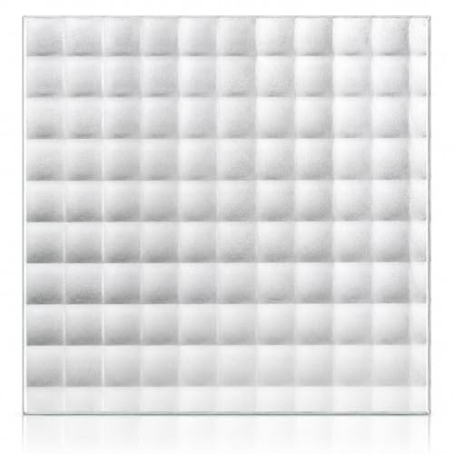 Cristal Impreso Decorativo Listral 130 a Medida con Cantos Pulidos | Vidrio Translúcido para Puertas, Muebles, Mamparas y Separadores. Medidas: 50x40