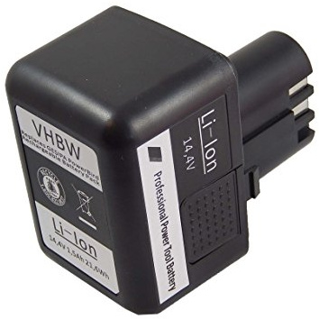 vhbw 1x Akku kompatibel mit Gesipa Powerbird Werkzeug | Blindniet-Setzgerät (1500 mAh, Li-Ion, 14,4 V)