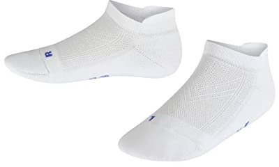 FALKE unisex - barn Ankelstrumpor Cool Kick Sneaker K Sn mjuk andningsbar snabbtorkande kort enfärgat 1 par, Vit White 2000, 35-38