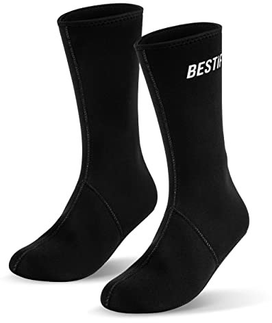 BESTIF Neoprensocken für Herren und Damen wasserdichte Socken zum Tauchen Schnorcheln Winterbaden Tauchsocken in Größen 35-45 (44/45)