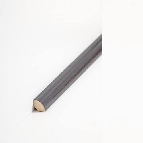 PROVISTON Battiscopa in legno massiccio | 14 x 14 x 2000 mm | antracite | battiscopa | 10 metri