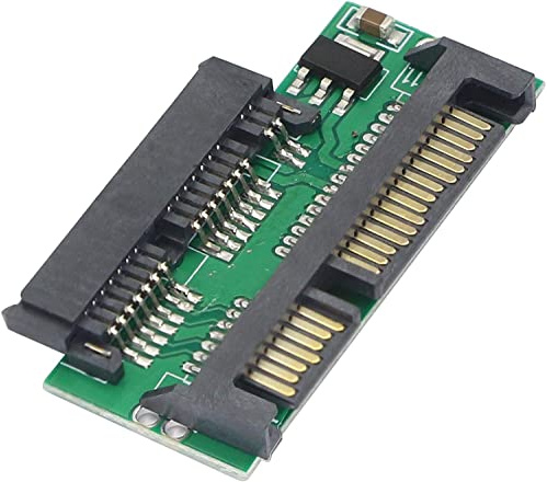 Multibao Micro SATA 3.3V 16Pin Female to SATA 5V 22Pin Male, Micro SATA to SATA Serial ATA 2.5 SSD Solid State Hard Drive Adapter Card