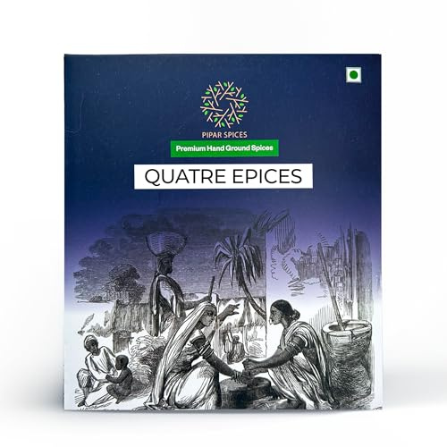 Pipar Spices Quatre Epices (French Four Spice), 100g (3.5 oz) | Hand Grounded For Rich Aroma And Flavor.