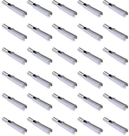 30 Pcs Mini Snap Links Thread Clip Self Locking Metal Clevis Clips Fixing Wing for Remote Control Model Electric Plane Airplanes Set (M3 Thread)