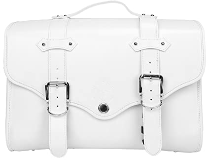 HIMNIL Fahrradreiseartikel Motorrad Gepäcktaschen Packtaschen Innentasche Werkzeugkoffer Seitentaschen Wasserdicht Für Vespa GTS GTV 300 150 Reisegepäcktasche (Color : Bianco)
