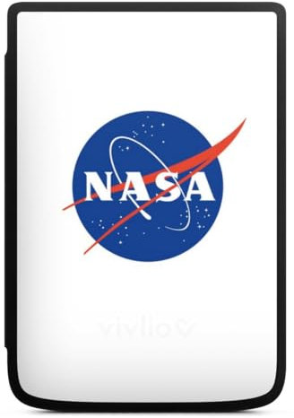DeinDesign Coque pour liseuse Compatible avec Vivlio Touch HD Plus Etui pour liseuse Protection pour liseuse NASA Cosmos Logo