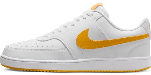 Nike Sneaker Court Vision Lo Nn Ess, White/University Gold, HF1744-100, 46 EU (M 12 US)