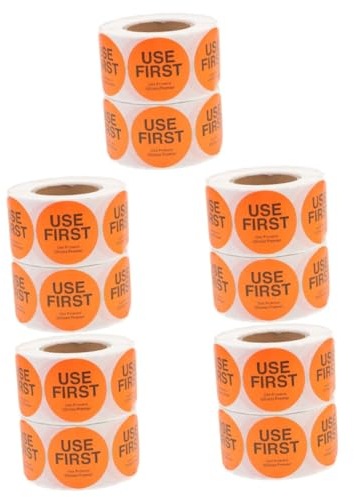 SHINEOFI 10rollen Use First Selbstklebende Lebensmitteletiketten Für Vorratskontrolle Aufkleber Pro Organisation Von Lebensmitteln Und Verpackungen