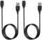 2 Pezzi Cavo Caricatore per Garmin Watch Fenix 7/7s/7X/7 Pro/6/6s/6X/6 Pro/5/5 Plus/5s Plus/5X Plus/Instinct/Instinct 2/Epix/Epix Pro, Approach S40/S42/S12/S60/S62/S70, USB Cavo di Ricarica (1m+1m)
