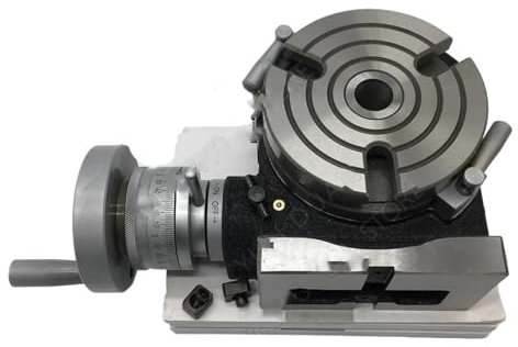 CIJIAOPOYU 100mm 110mm 4” indexing table Rotary table vertical and horizontal HV4 for CNC milling machines Grinding machines