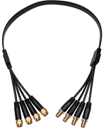 JARFT Fönstermatning för 4 x 4 MIMO WLAN-antenn, RP-SMA kontakt till RP-SMA-uttag, 50 cm fönsterkabel