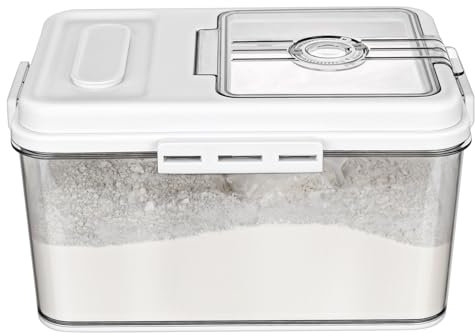 SHOWERORO Rice Bucket Airtight Storage Container for Kitchen Multi-functional Grain Dispenser Capacity for Rice Flour and Pet Food Organization