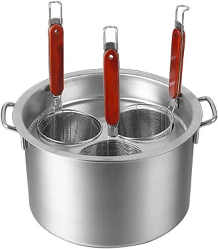 Generisch Multifunktionaler Suppentopf mit Sieb, Nudelkocher-Einsatz-Set, Edelstahl-Nudeltopf mit Siebkorb, Multitöpfe, Kochwerkzeug für Nudeln, Knödel, Pasta für Zuhause, Küche, Restaurant