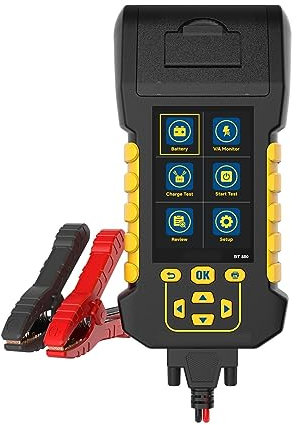 BT880 Battery Tester With Printer Battery Analyzer Tester Automobile Battery Capacity Max Load Charging Tester - Battery Analyzer