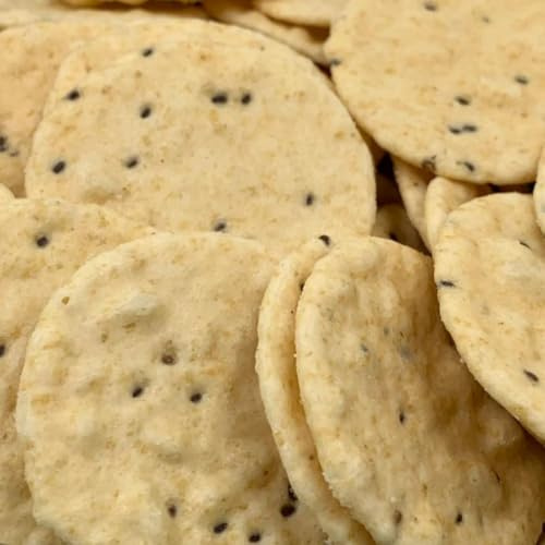 NULTHY Galletas de Arroz Integral con Chía, 500g | Vegano, 100% Natural, Con Sal Marina y Chía