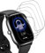 SkyKeep (4 Stücke für Schutz Amazfit GTS 4 Mini Panzerglasfolie Schutzfolie Amazfit GTS 4 Mini Displayschutz Folie (Soft TPU)(HD Displayschutzfolie)(Ultra-klar)(Anti-Bläschen)(Anti-Kratzen)