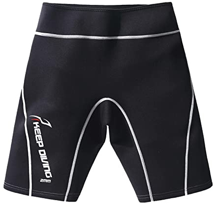 Short de plongée en néoprène pour maillot de bain Blanc Taille M 2 mm