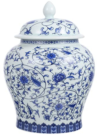 Alipis Boîte à Thé en Céramique Pot à Fruits Secs Couvercle Hermétique Design Chinois Rangement Pratique Utilisation Quotidienne