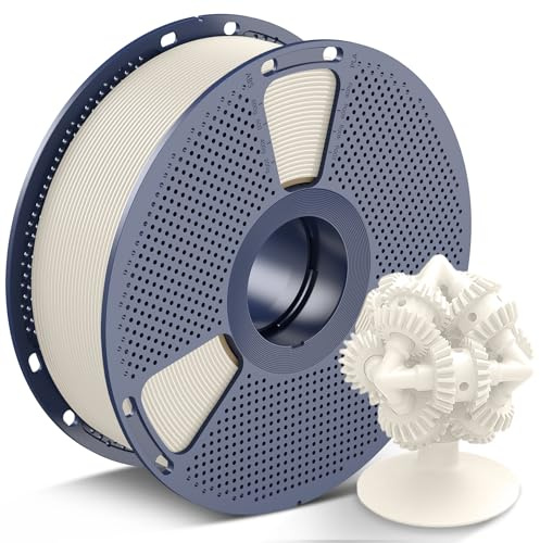 SUNLU ASA Filament 1.75mm, Väderbeständigt 3D-Skrivarfilament för Funktionella Utomhusdelar, Dimensions Noggrannhet +/- 0.02 mm, 1KG Spole (2.2lbs), ASA Naturlig | Väderbeständig ASA-filament för utomhus och funktionella delar, dimensionell noggrannhet +/- 0,02 mm, vit 1 000 g