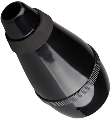 MAJORMENCH Trumpet Muffler Practice Mute Abs Fully Enclosed Trumpet Silence Mute Black Small Size for Beginners Quiet Practice
