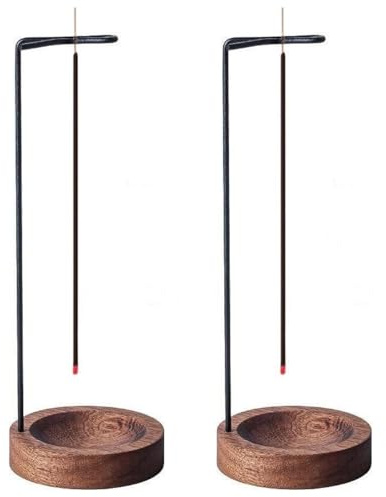 Wooden Incense Holders,2 Pcs Upside Down Incense Holder for Sticks Incenses Stick Holders Incenses Burner Ash Catcher Catching Room Censer Holder for Yoga Meditation Spa Tea Room Home Decoration
