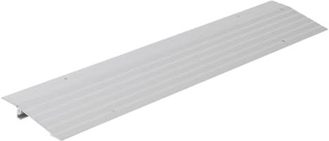 Rampe de Seuil Aluminium Ajustable Haute Résistance pour Portes** – Hauteur réglable 4-5 (10-13 cm), capacité 700 LB (318 kg), Rampe d'accès Portable pour fauteuils roulants, Scooters, déambulateur