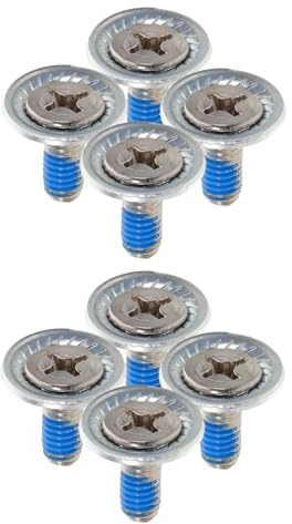 ibasenice Tornillos de Fijación para Snowboard 8 Piezas de Acero Inoxidable con Arandelas Antideslizantes, Pernos de Montaje Estándar para Reparaciones y Accesorios de Fijación de Esquí