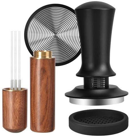 Kaffee Tamper Set 51mm, Espresso Tamper, Kaffeerührer Werkzeug Espresso