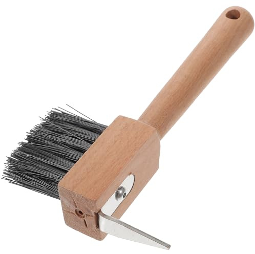Cabilock Hufkratzer mit Holzgriff und Edelstahlklinge für Effektive Hufpflege bei Schafen und Eseln Ergonomisch Geformt für Komfortablen Halt und Präzise Hufeisenreparatur