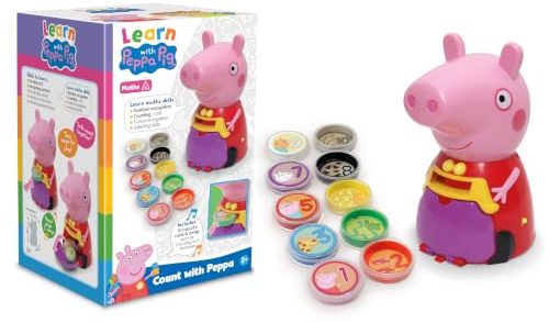 Peppa Pig PP11 Peppa Spielzeug für Kinder - Interaktives Lernen & Kinderentwicklung, Farben & Zahlenerkennung, Zählen und Hören - Enthält 10 lustige Münzen, ab 3 Jahren, Single, Multi