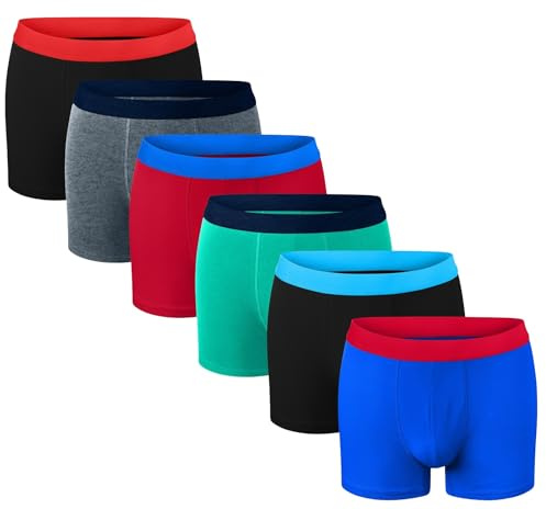 Bonjour® Boys Boxer Shorts (6 & 12 Pack) Cotton Designer Trunk Boxers Underwear (5 yrs - 13 yrs)