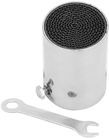 Silenziatore di Scarico Moto, Fydun Universale 51mm Silenziatore Tubo di Scarico in Acciaio Inox Inserire il Silenziatore Acustico, Silenziatore Marmitta Moto Resistente Alle Alte Temperature(Stile 3)