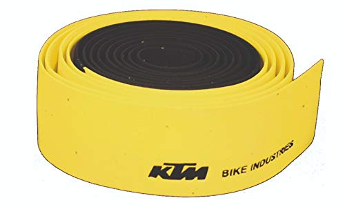 KTM Fahrrad Lenkerband - Team - 4m, aus Kork, schwarz gelb