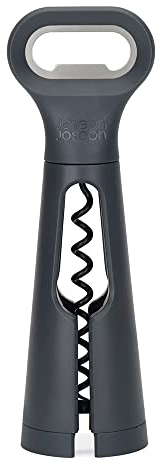 Joseph Joseph BarStar Sacacorchos 3 en 1, Abrebotellas y Cortador de Aluminio, Diseño Compacto