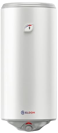 Warmwasserspeicher Warmwasserboiler Eldom Style Dry 100L druckfest | Trockenes Heizelement, inkl. Kombi-Rückschlageventil und Kabel mit Stecker, 2000W, 230V