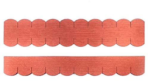 2 Sets Dachschindeln Biberschwanz (50mm) rot 0,90 m² Manufaktur Martinshof Minidachschindeln, Schindelstreifen, Dachdeckung hergestellt in der Werkstatt für behinderte Menschen