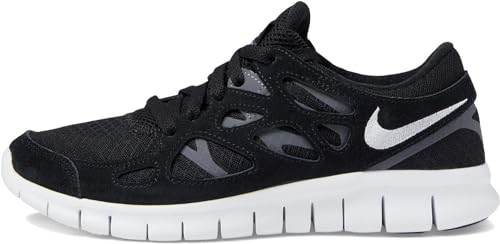 Nike Free Run 2 para mujer, Negro/ gris oscuro/ blanco, 10