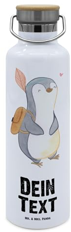 Mr. & Mrs. Panda Personalisierte Trinkflasche Pinguin Bestes Kind der Welt - Geschenke, Geburtstag, Tochter, Geschenkidee, Selbst Gestalten, Wasserflasche Mit Namen, Geburt, Gravur, Flasche, Kinder