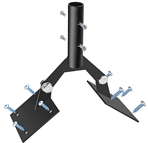 Fulenyi Weathervane Roof Bracket - Adjustable Stable Weather Vane Support Angle, Household Accessories Weather Station Stand for Gardens, Lawns, Parks