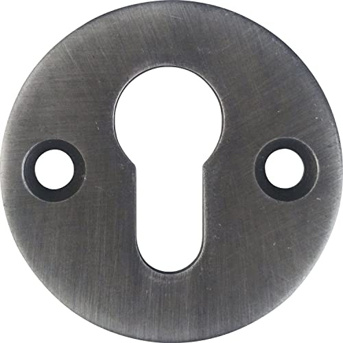 SCHÖSSWENDER 2900141 Zylinderrosette PZ, Parma, ø 56 mm, Höhe 3 mm, schwarz passiviert,