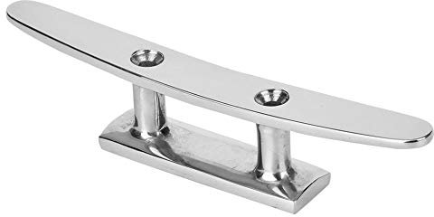 Eujgoov Edelstahl-Basisklampe, Bootszubehör, Bootsklampe, Klampe, Hochglanzpoliertes Bootszubehör, Basisklampe, Marine-Seilbasis (4 Zoll)