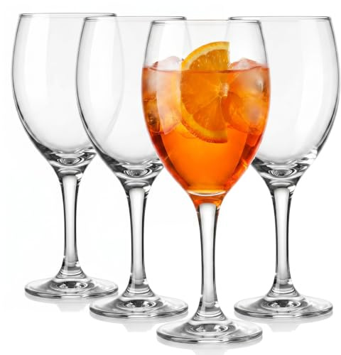 Glasmark Krosno Weinglas 0,58 L Rotwein Weingläser 4er Set Gläser Für Rotwein Weisswein Rotweinglas Rotweingläser Weissweingläser Wein Kelch Glas Spülmaschinenfest Transparent 4 x 580ML