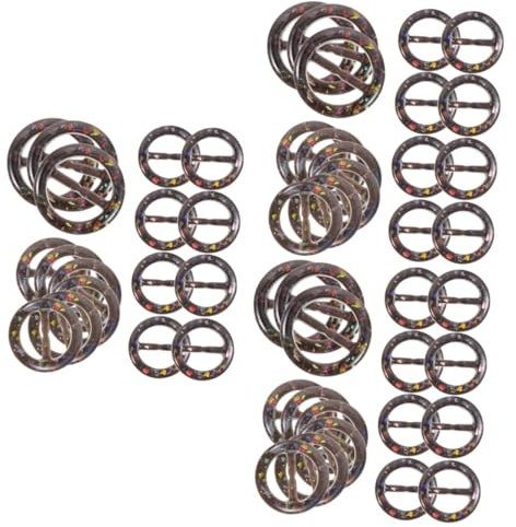 Tofficu 90stücke Teiliges Aus Resin-schalringen Und Clip-schnallen Für Damen Zum Befestigen Von Schals Shirts Perfektes Accessoire Für Hochzeiten Partys Und Alltag
